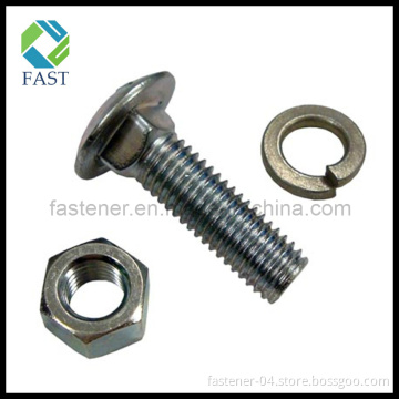DIN603 Carriage Bolt with Nut and Washer (M5~M20)
